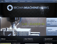 Tablet Screenshot of brownmachine.com